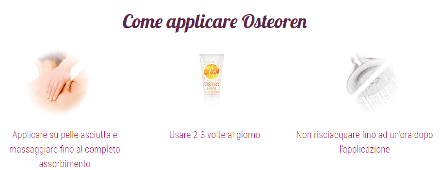 come applicare osteoren