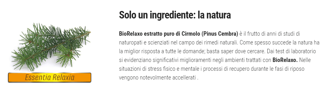 biorelaxo ingredienti e controdicazioni