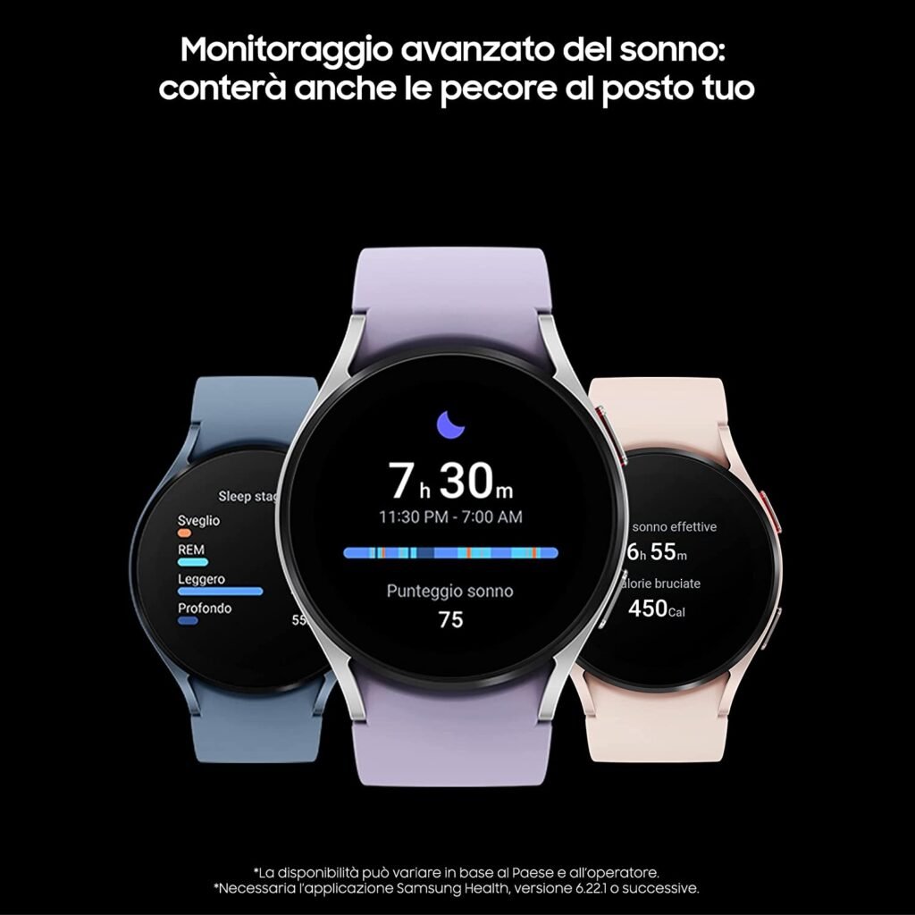 galaxy watch 5 monitoraggio sonno recensione