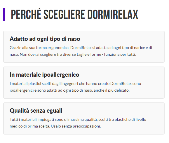 Dormirerelax antirussamento recensioni